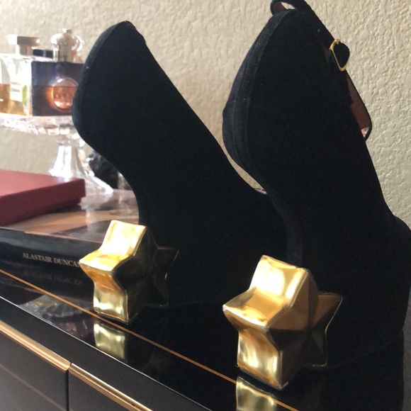 Stylish, Unique sexy leather star wedge - Picture 2 of 7